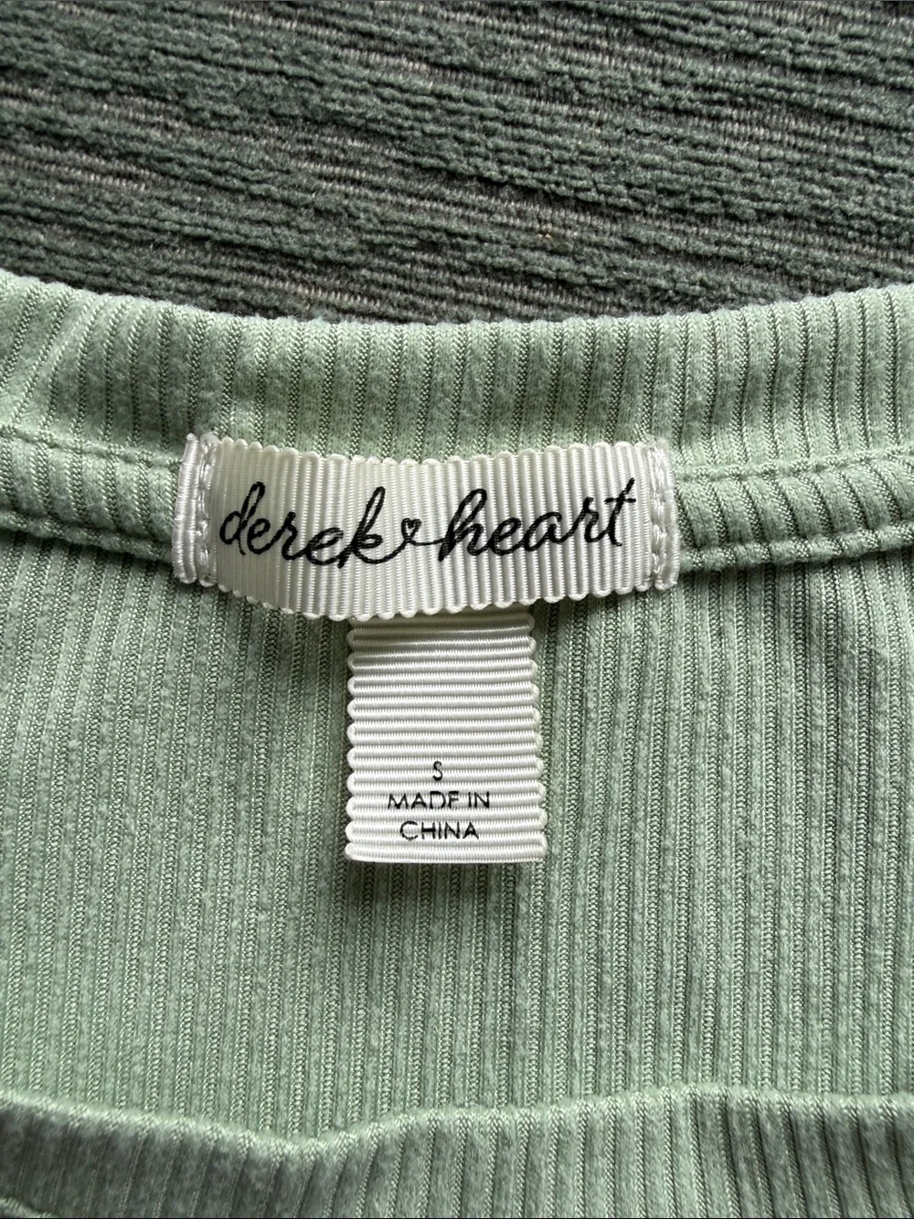 Derek Heart Mint Green Ribbed Ruffle Sleeve Tank - Picture 2 of 5